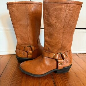 Frye Tan Leather Riding Boots